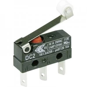 image of Cherry Switches Microswitch DC2C L1RC 250 V AC 10 A 1 x OnOn IP67 momentary