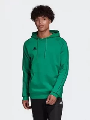 Image of adidas Core 18 Hoodie, Green Size M Men