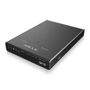 image of Icy Box (IB-2812CL-U3) External M.2 SATA SSD Docking and Clone Station USB 3.0 Aluminium