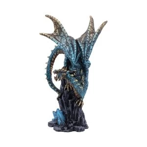 Image of Blue Hear Me Roar Dragon Figurine