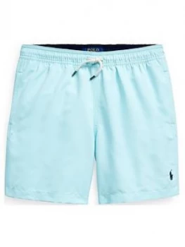 image of Ralph Lauren Boys Classic Swimshort, Aqua, Size Age: 10-12 Years, M