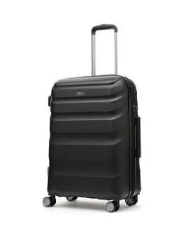 image of Rock Luggage Bali UYG7W 8 Wheel Hardshell Medium Black Suitcase