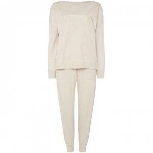 Image of DKNY Logo sweat and jogger set - Beige