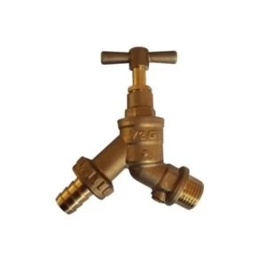 image of Plumbsure Brass Thread Tap with check valve