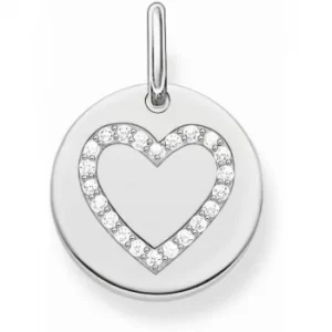 Ladies Thomas Sabo Sterling Silver Love Bridge Heart Pendant Charm