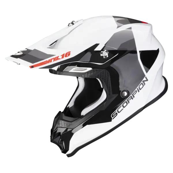 Image of Scorpion VX-16 Evo Air Spectrum White-Silver Offroad Helmet Size XS