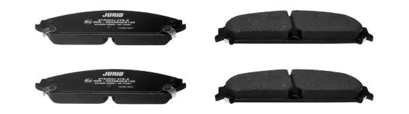 Image of JURID 573404J Brake pad set with acoustic wear warning, without accessories Brake Pad Set,disc brake (402)