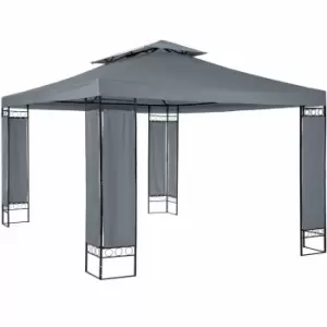 Tectake Gazebo Leyla Black