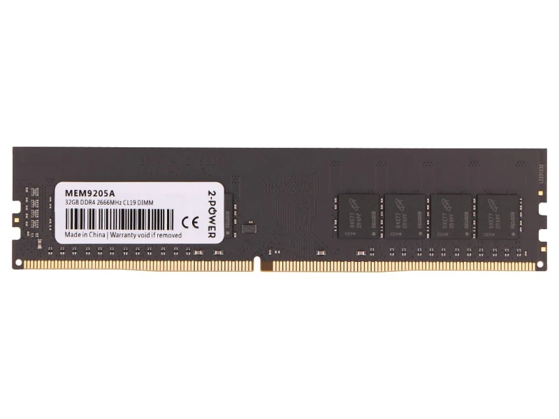Image of 2-Power MEM9205A memory module 32GB 1 x 32GB DDR4 288-pin DIMM