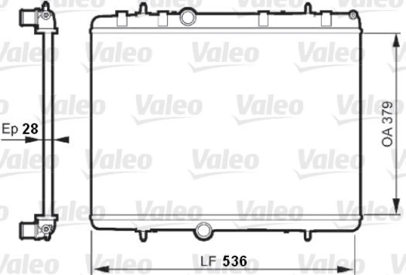 Image of Engine radiator VALEO 735608