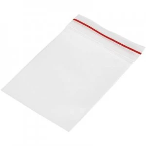 Image of Grip seal bag wo write on panel W x H 40 mm x 60 mm Transparent Polyethylen