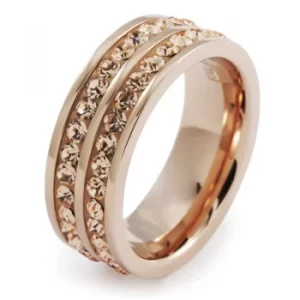 Image of Ladies Folli Follie PVD rose plating Size N.5 Classy Ring