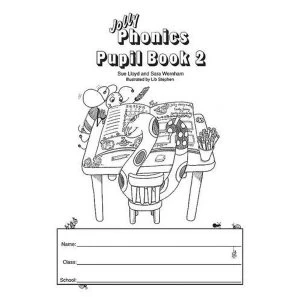 Image of Jolly Phonics Pupil Book 2 (black & white edition): in Precursive Letters (BE) by Sue Lloyd, Sara Wernham (Paperback,...