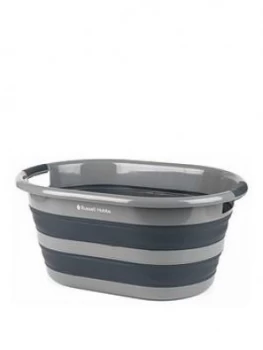 Image of Russell Hobbs Collapsible Plastic Oval Laundry Basket