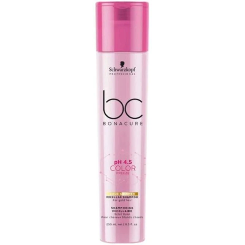 Image of Schwarzkopf Professional BC Bonacure pH 4.5 Colour Freeze Gold Shimmer Micellar Shampoo 250ml