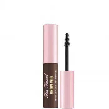 Image of Too Faced Brow Wig Brush On Hair Fluffy Brow Gel 5.5ml (Various Shades) - Dark Brown
