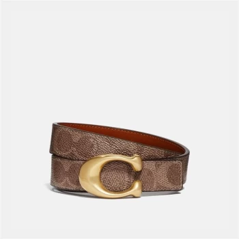 Image of Coach Coach Logo Belt Womens - Black