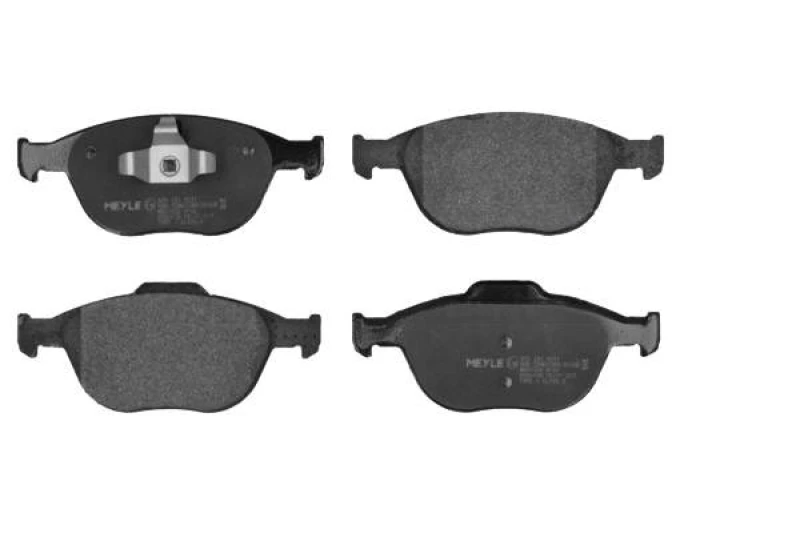 Image of MEYLE 025 234 4017 Brake pad set Front Axle, excl. wear warning contact, Original Quality, with anti-squeak plate Brake Pad Set,disc brake (402)