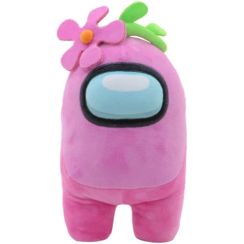 image of Official Among Us 30cm Plush - Pink + Flower