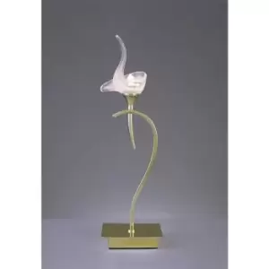 Image of Table Lamp Viena 1 Bulb G9, polished brass