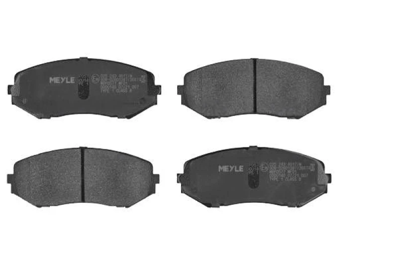Image of MEYLE 025 243 4617/W Brake pad set Front Axle, with acoustic wear warning, Original Quality, with anti-squeak plate Brake Pad Set,disc brake (402)