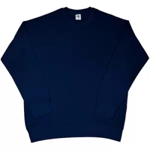 image of SG Mens Raglan Sleeve Crew Neck Sweatshirt (S) (Navy Blue)