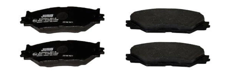 Image of JURID 572620J Brake pad set not prepared for wear warning indicator, without accessories Brake Pad Set,disc brake (402)