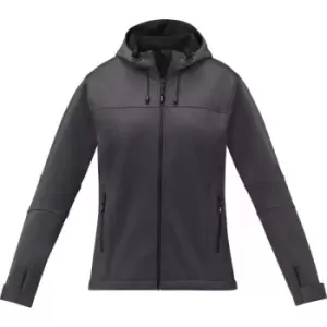 Elevate Womens/Ladies Match Soft Shell Jacket (XL) (Storm Grey)