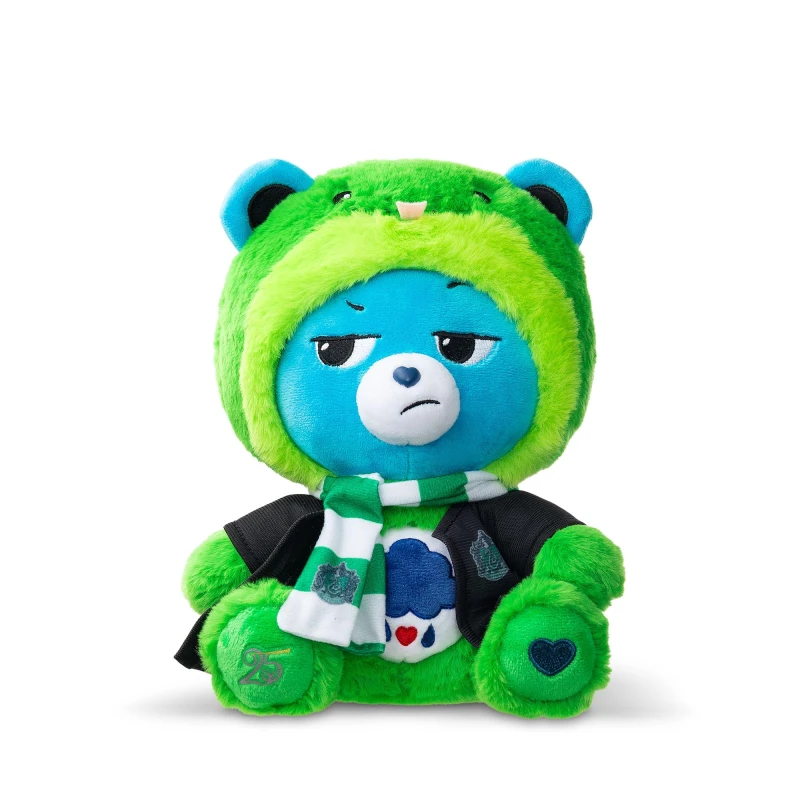 Image of Care Bears x Harry Potter Slytherin Grumpy Bear 30cm Hoodie Plush - Premium Hogwarts House Collectible Ages 4+