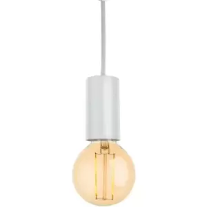 Image of Berkeley - 1 Light Ceiling Pendant White, E27 - Firstlight