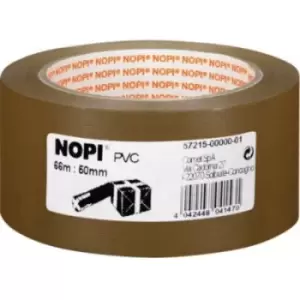 Image of Nopi 57215-00000 Packaging tape Nopi Brown (L x W) 66 m x 50 mm