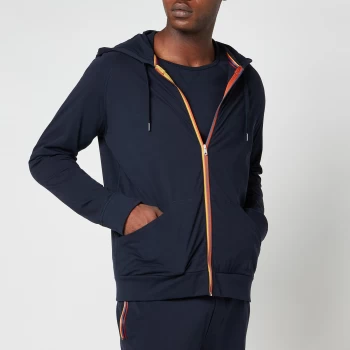Image of Paul Smith Mens Tape Zip Through Hoodie - Inky - XL