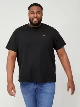 Image of Levis Big & Tall Small Logo T-Shirt - Black, Size 4XL, Men
