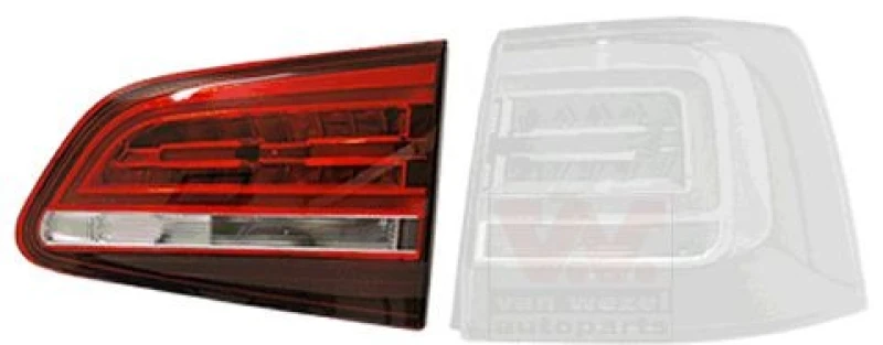Image of VAN WEZEL 5777922 Rear light Inner Section, with bulb holder, Right, LED Combination Rearlight (391)