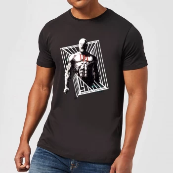 image of Marvel Knights Daredevil Cage Mens T-Shirt - Black - 4XL - Black