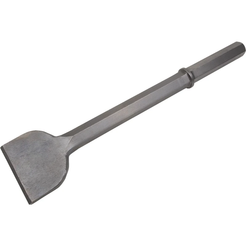 Image of Loops 125 x 560mm Asphalt Tarmac Cutter - 1 & 1/4" Hex Shank - Breaker Steel Chisel Metallics