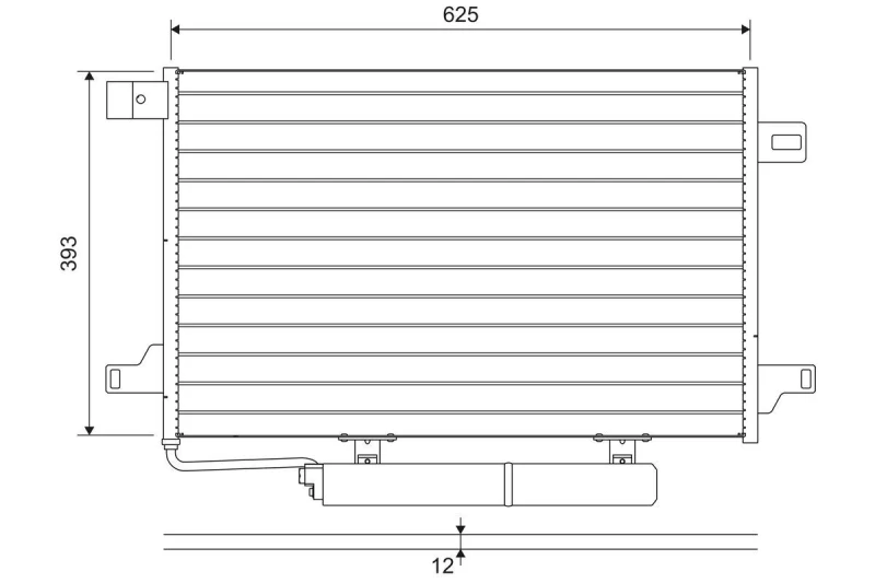Image of Air conditioning condenser VALEO 822689