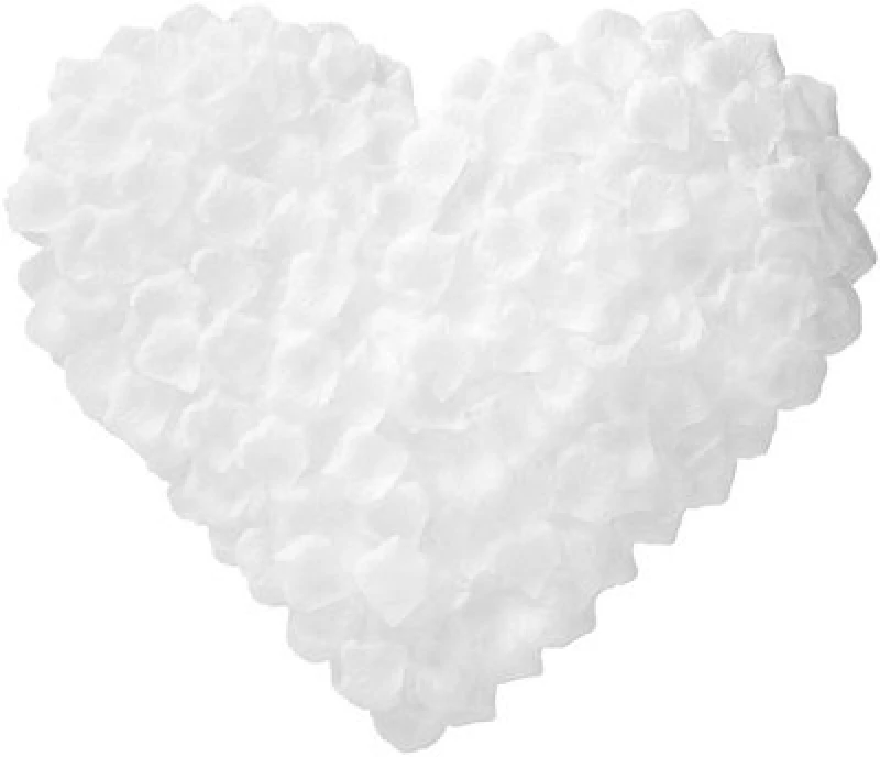 Image of Shatchi 500pcs White Silk Rose Petals Wedding Mothers Day Wedding Confetti Anniversary Table Decorations White unisex