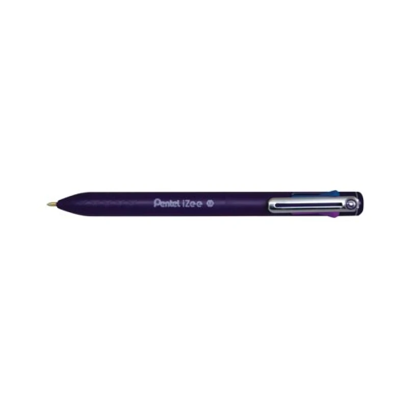 Image of Pentel IZEE 4 Colour Ballpoint Pen Fashion 1.0mm Tip 0.5mm Line...