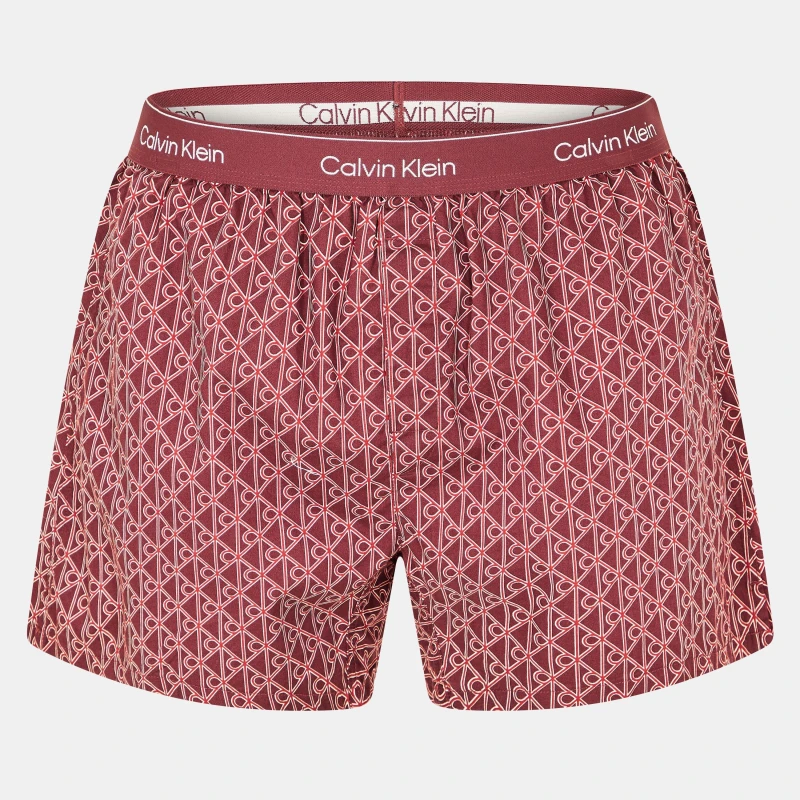 Image of Calvin Klein Mens Poplin Pyjama Shorts Monogram male XL