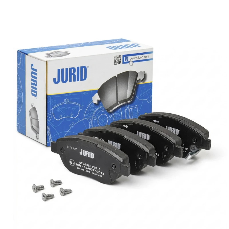 Image of JURID 573446J Brake pad set with acoustic wear warning, without accessories Brake Pad Set,disc brake (402)