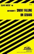 Image of cliffsnotes on gutersons snow falling on cedars