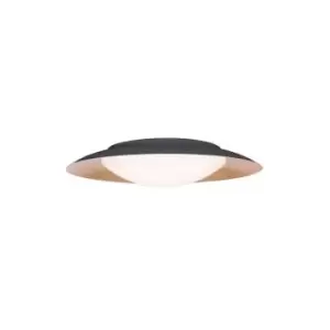 Image of Galatsi Ceiling Light 28W 3000K Black -Cold Leaf