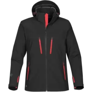 image of Stormtech Mens Patrol Softshell Jacket (M) (Black/Bright Red)