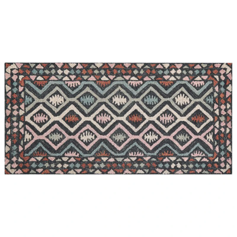 Image of Beliani Rug Haymana Multicolour 80 X 150 Cm Wool