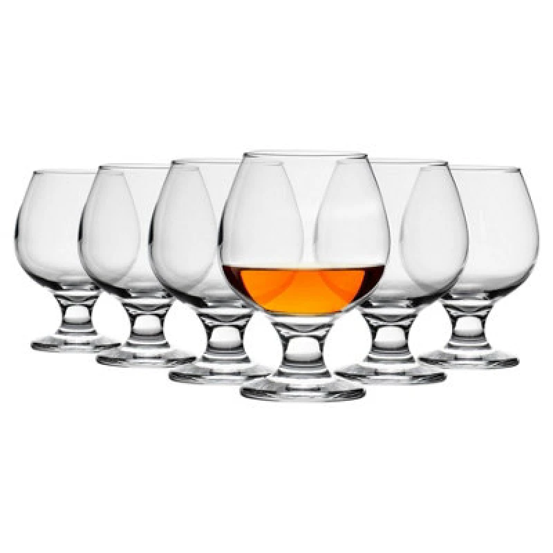 Image of LAV Misket Brandy Snifter Glasses - 390ml - Clear - Pack of 6 Clear unisex
