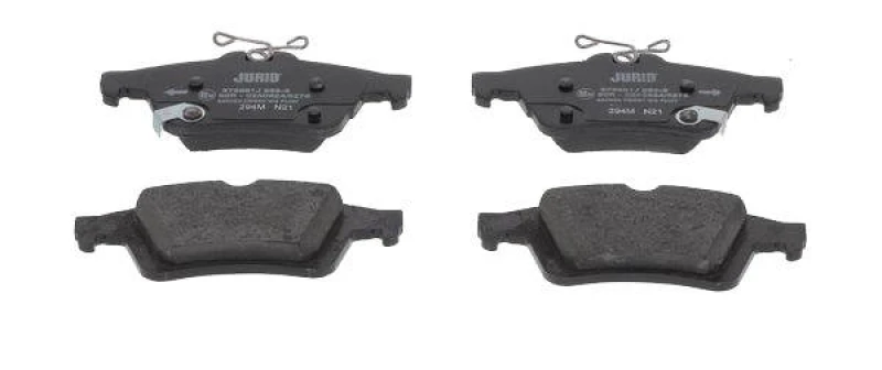 Image of JURID 573981J Brake pad set with acoustic wear warning, without accessories Brake Pad Set,disc brake (402)