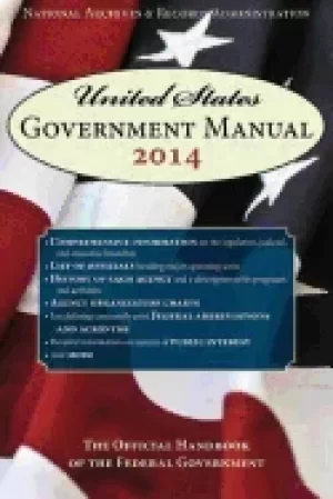 Image of united states government manual 2014 the official handbook of the federal g