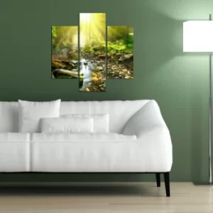 Image of 3MDF-087 Multicolor Decorative MDF Painting (3 Pieces)