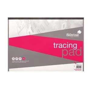 Image of Silvine A3 Popular Tracing Pad Acid Free Paper 63gsm 50 Sheets A3T50